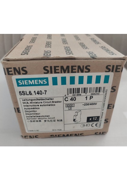1*40 Amper ctipi 6 Ka sigorta 12 Li Paket fiyatları