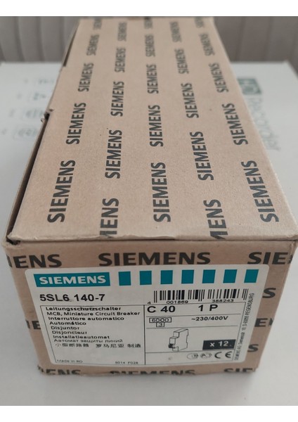 1*40 Amper ctipi 6 Ka sigorta 12 Li Paket modelleri