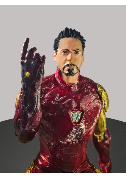 3D Marvel Avengers Ironman Tony Stark Snap Parmak Heykeli-Aksiyon Figür-Endgame-Demir Adam fiyatları