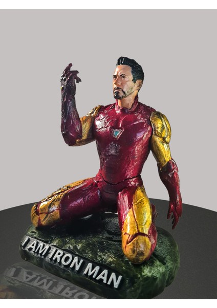 3D Marvel Avengers Ironman Tony Stark Snap Parmak Heykeli-Aksiyon Figür-Endgame-Demir Adam modelleri
