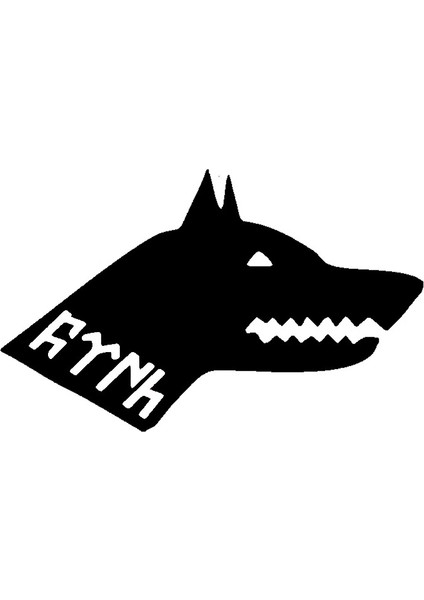 Göktürkçe Türk Yazılı Kurt 2 Oto Kaput Sticker 40 x 40 cm fiyatları