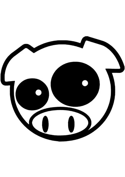 Rally Pig Duvar Dekor Sticker 40 x 32 cm