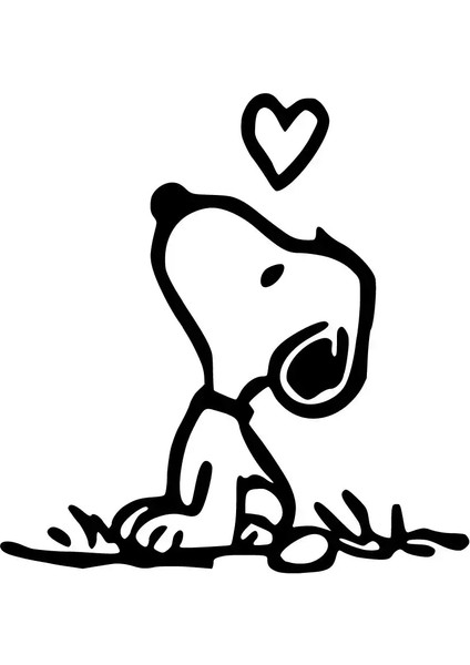 Aşık Snoopy Duvar Dekor Sticker 40 x 40 cm