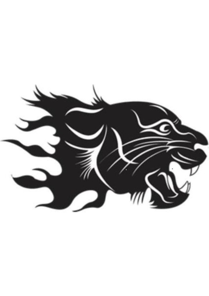 Kaplan Başı Sticker 11 x 7 cm