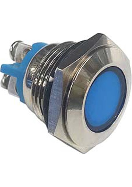 16 mm Sinyal Lambası IP67 24V Mavi