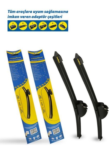 Supermute Audı Tt Coupé 8n3 2003 Model Silecek Ön Takım 530MM/530MM fiyatları