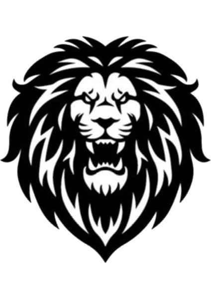 Aslan Tasarımlı Sticker 20 x 20 cm