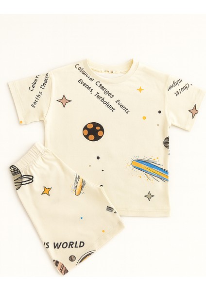 Rahat Giyim Şort Tişört Pijama Takımspace