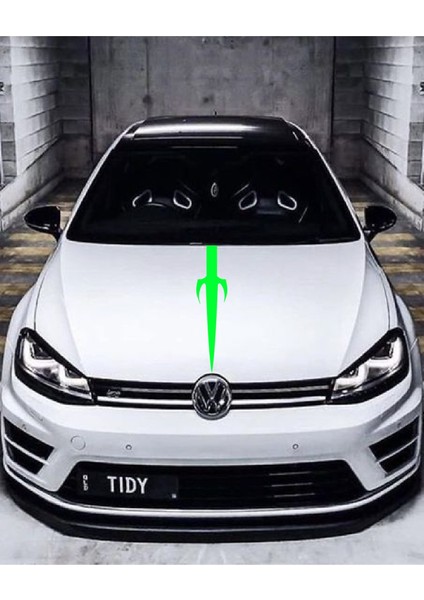 Oto Kaput Şerit Özel Yeni Sticker Kılıç Tasarımlı Yeşil 25*60 cm fiyatları