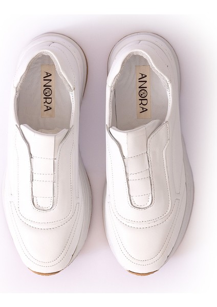 Hakiki Deri Kadın Sneaker Ayakkabı 25KHMS387 fırsatları