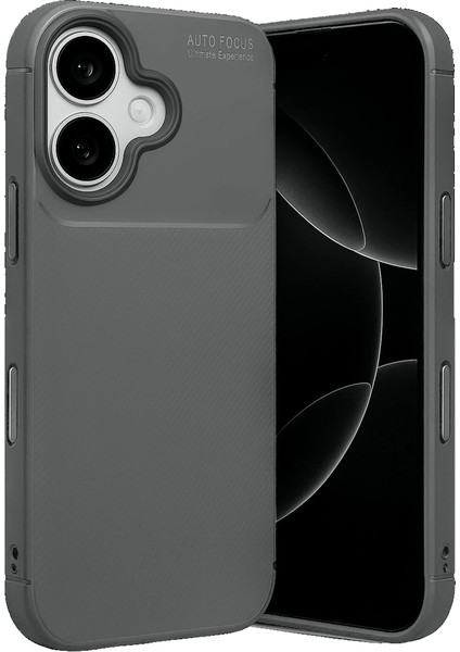 iPhone 17 Kılıf Focus Carbon Silikon Kapak