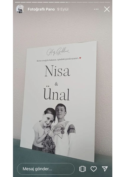 Kişiye Özel Fotoğraflı Karşılama Panosu 50X70 cm indirimleri