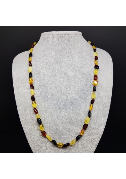 Orjinal Karma Damla Kehribar Kolye