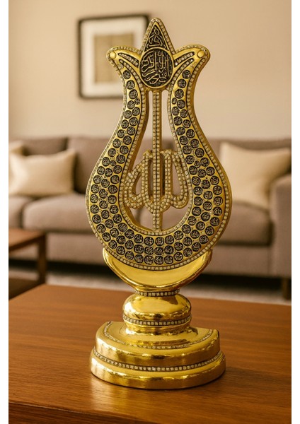 Allah Yazılı Esmaül Hüsna Konsol Üstü Dekoratif Biblo 27X12 modelleri