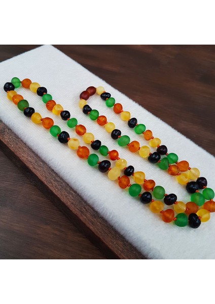 Renkli Karma Damla Kehribar Kolye fiyatları