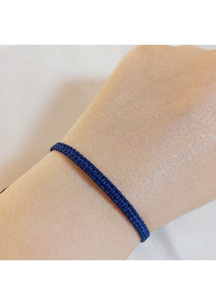 Lacivert Makrome Bileklik - Sörfçü Bileklik - Unisex El Yapımı Makrome Asansörlü Ayarlanabilir Hediyelik - Ip Bileklik - Makrome Bileklik - Örgü Bileklik - Lacivert Bileklik fiyatları