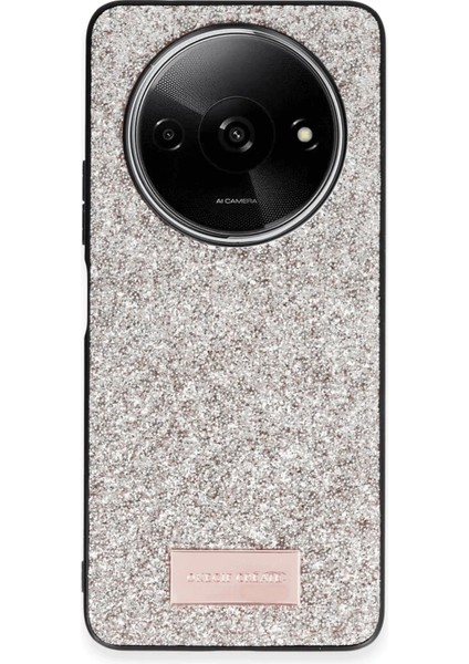 Xiaomi Redmi A3 4g Bright Simli Kapak - GOLD-(5796)