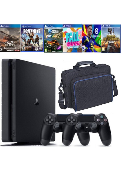 Ps4 1 Tb Slim Kasa 6 Oyunlu 2 Adet V2 Kol Teşhir Ürün 12 Ay Garanti
