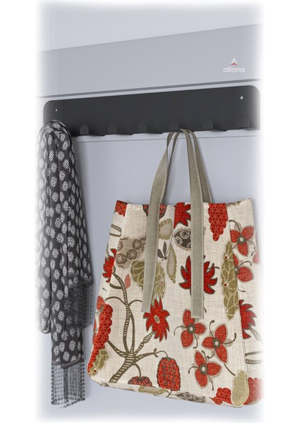 Ultra Güçlü Yapışkanlı Metal Siyah Kapı Arkası Askılık Duvar Askılığı Banyo Mutfak Oda Askılığı