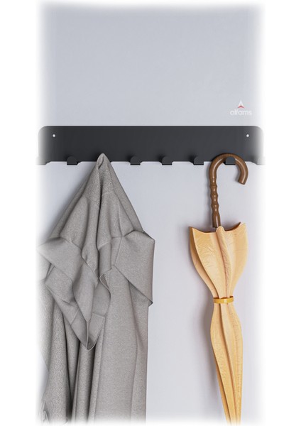 Ultra Güçlü Yapışkanlı Metal Siyah Kapı Arkası Askılık Duvar Askılığı Banyo Mutfak Oda Askılığı