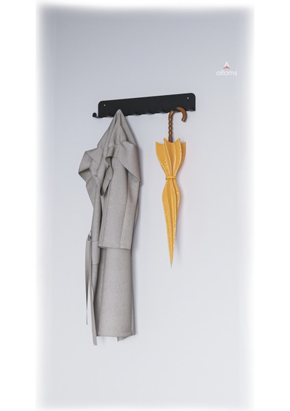 Ultra Güçlü Yapışkanlı Metal Siyah Kapı Arkası Askılık Duvar Askılığı Banyo Mutfak Oda Askılığı