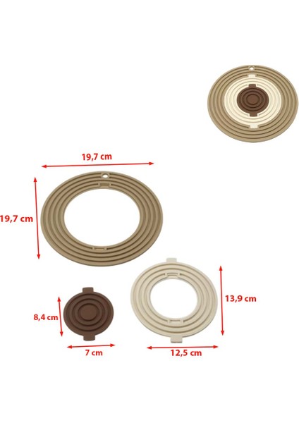 Ayrılabilir 3 Lü Yuvarlak Silikon Nihale 3 Boy 3 Renk Kolay Ayrılabilir Silikon Nihale fiyatları