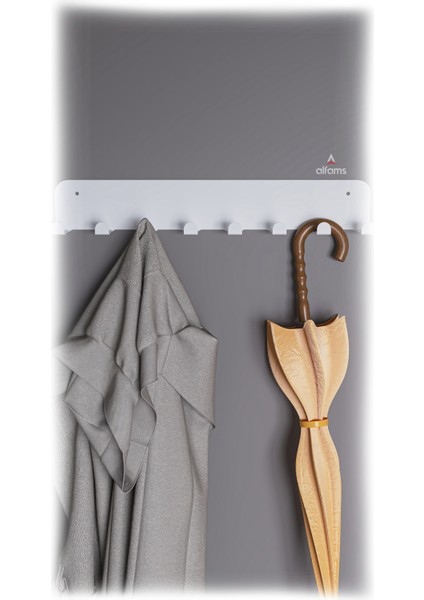 Ultra Güçlü Yapışkanlı Metal Beyaz Kapı Arkası Askılık Duvar Askılığı Banyo Mutfak Oda Askılığı