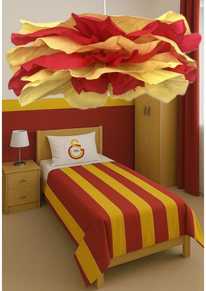 Galatasaray Renklerinde Sarkıt Avize - Genç, Çocuk ve Bebek Odası Için Şık Dekorasyon Aydınlatma