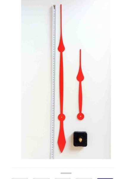 Kırmızı Akrep Yelkovan Büyük Boy Saat Mekanizması Saat Motoru