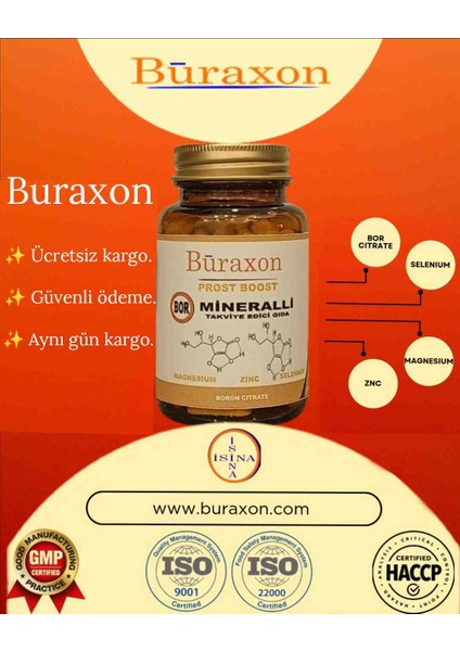 Prost Boost Bor Gıda Takviyesi Vitamin Tablet | Bağışıklık , Enerji ve Daha Fazlası indirimleri