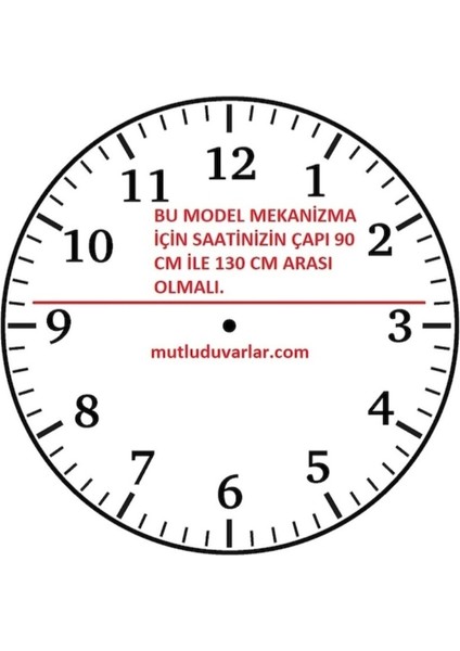 Kırmızı Akrep Yelkovan Büyük Boy Saat Mekanizması Saat Motoru fiyatları