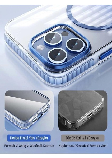 13 Ve 14 Kılıf Magsafe uyumlu Degrade Standlı Darbe Emici Lüx Kapak TB-06-1 indirimleri