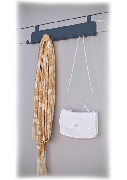 Metal Antrasit Amerikan Kapı Arkası Askılık Mutfak Banyo Oda Kapı Arkası Askılık