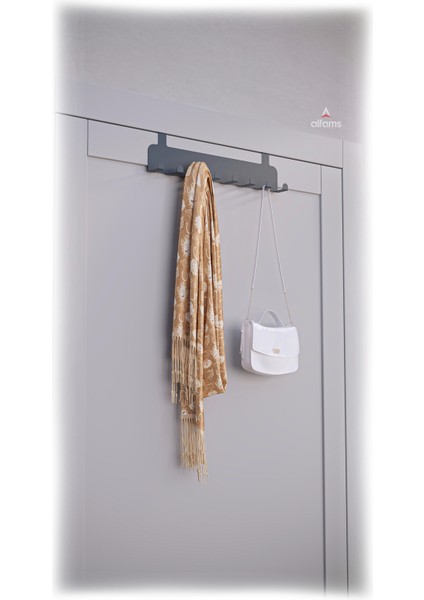 Metal Antrasit Amerikan Kapı Arkası Askılık Mutfak Banyo Oda Kapı Arkası Askılık