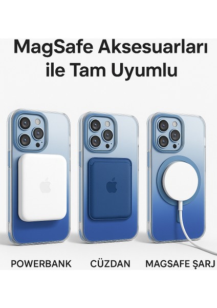 iphone 16 Pro Max Kılıf Magsafe Uyumlu Renk Geçişli Darbe Emici Degrade Kapak modelleri
