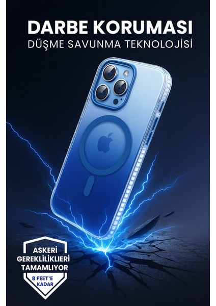 iphone 16 Pro Max Kılıf Magsafe Uyumlu Renk Geçişli Darbe Emici Degrade Kapak fırsatları