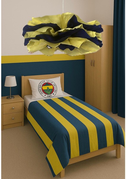 Fenerbahçe Renklerinde Sarkıt Avize - Genç, Çocuk ve Bebek Odası Için Şık Dekorasyon Aydınlatma