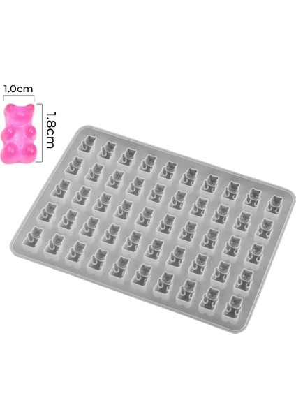 Epoksi Çoklu Jelibon Kalıbı Haribo Kalıbı Silikon 1.8X1CM