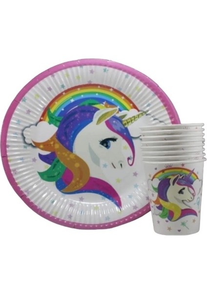 Unicorn Temalı Doğum Günü Konsepti 8 Kişilik fiyatları