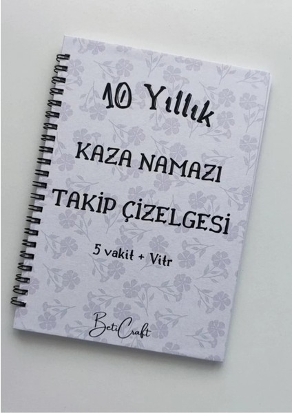 10 Yıllık Kaza Namazı Takip Çizelgesi