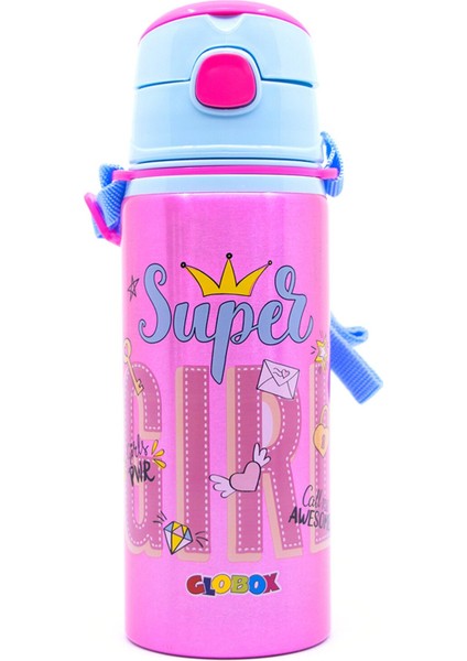 Alüminyum Desenli Matara 600 ml