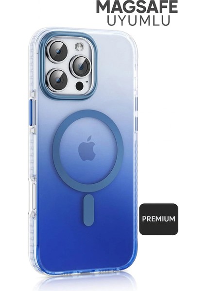 iPhone 13 Pro Max Kılıf Magsafe Uyumlu Renk Geçişli Darbe Emici Degrade Kapak