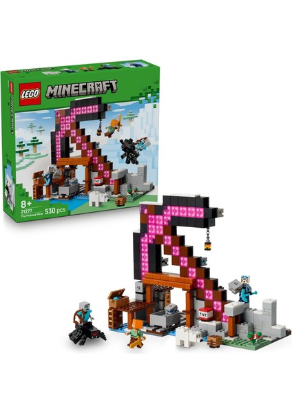 Minecraft Kazma Madeni 21277-8 Yaş ve Üzeri Minecraft Hayranı Çocuklar Için Video Oyunu Temalı, Dekoratif Yaratıcı Oyuncak Yapım Seti, Doğum Günü Hediyesi Fikri (530 Parça)