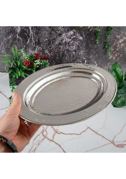 Gaziantep Bakır Işlemeli-Dövmeli Sunumluk-Iskender Tabak Genişlik :30CM fırsatları