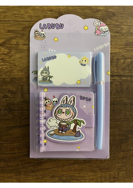 Kırtasiye Okul Seti Labubu Not Defteri ve Kalem Set