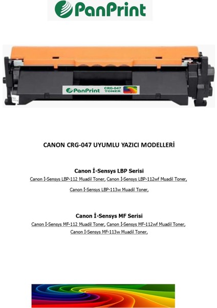 Canon I-Sensys LBP-112 Muadil Toner fiyatları