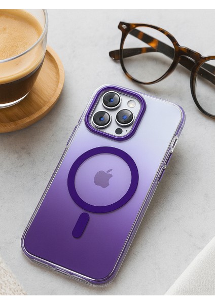 iPhone 13 Kılıf Magsafe Uyumlu Renk Geçişli Darbe Emici Degrade Kapak fiyatları