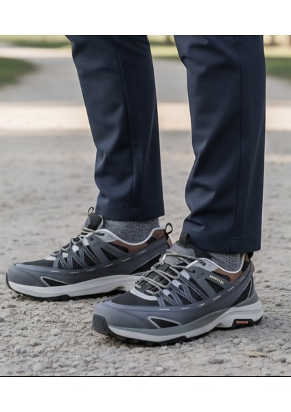 HM350143A Su Geçirmez Gri Haki Erkek Treking Outdoor Spor Ayakkabı indirimleri