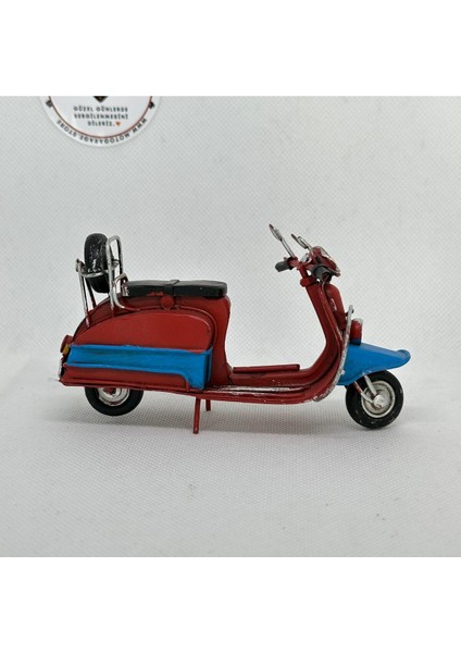 El Yapımı Bordo Mavi Mini Vespa Metal Motosiklet Biblo – Koleksiyonluk Retro Figür & Dekoratif Obje fiyatları