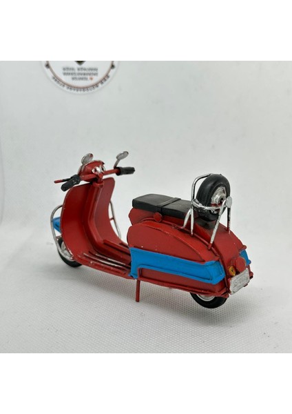 El Yapımı Bordo Mavi Mini Vespa Metal Motosiklet Biblo – Koleksiyonluk Retro Figür & Dekoratif Obje indirimleri